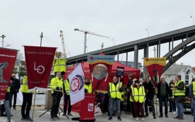 Markering foran Hotel Maritim